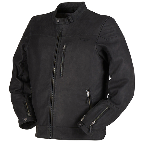 מעיל עור פוריגן שחור - FURYGAN CLINT EVO LEATHER JACKET