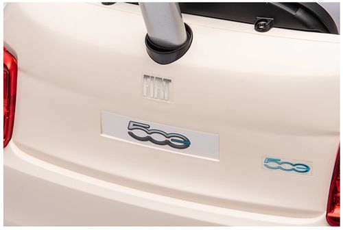 בימבה דחיפה בדמות FIAT 500 עם ידית הורה, דלתות נפתחות, גגון וצלילים - כחול