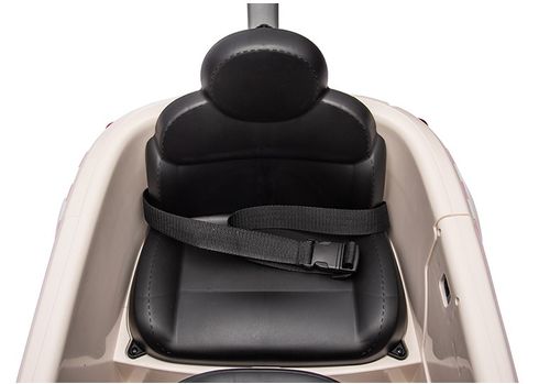 בימבה דחיפה בדמות FIAT 500 עם ידית הורה, דלתות נפתחות, גגון וצלילים - כחול