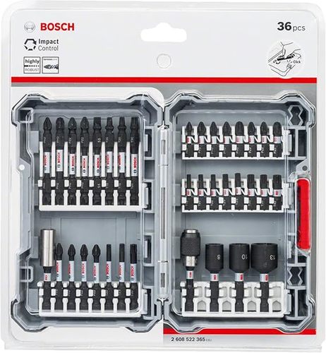 סט ביטים 36 חלקים שחור מחוזק BOSCH 2608522365 בוש