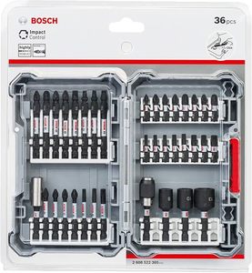 סט ביטים 36 חלקים שחור מחוזק BOSCH 2608522365 בוש