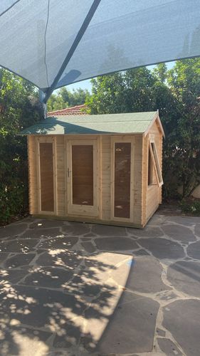 מחסן עץ אירופאי 3x2.5 דגם EverGreen
