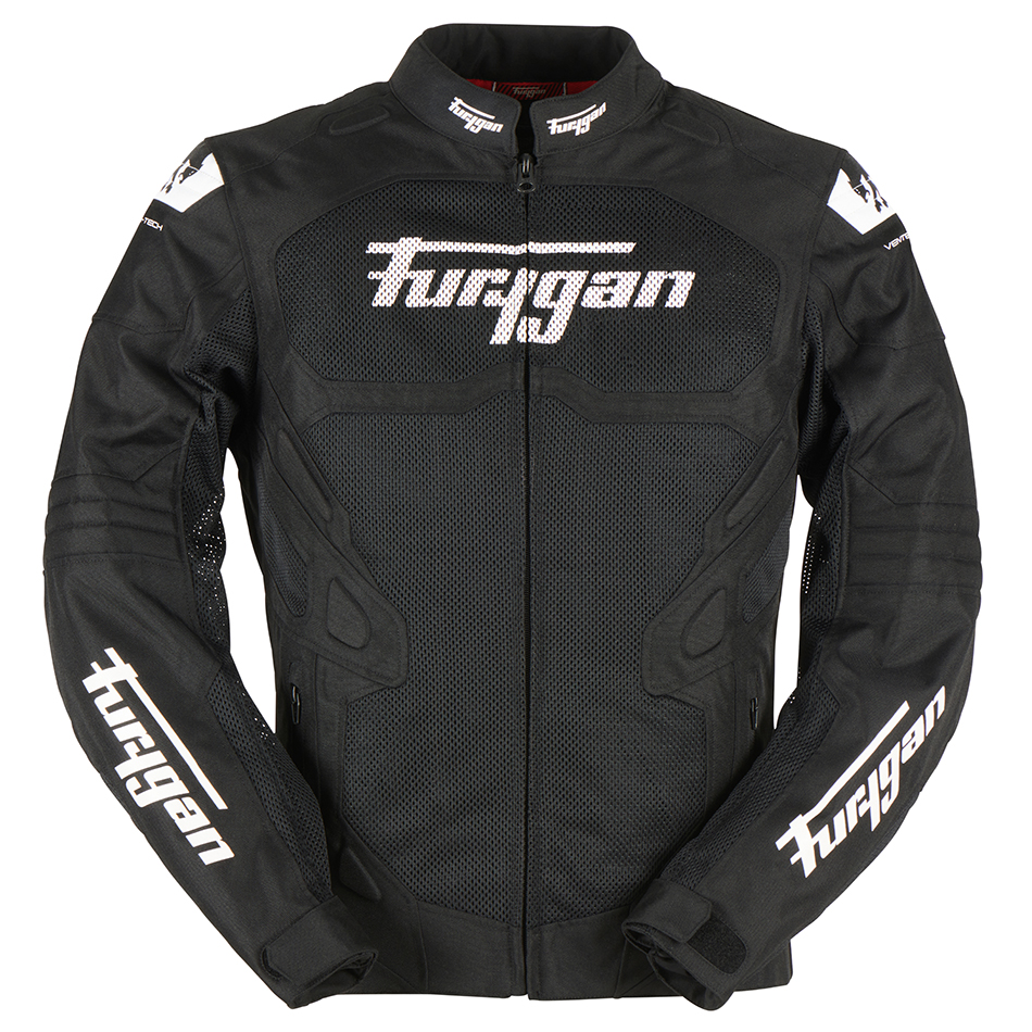 מעיל קיץ פוריגן שחור/ לבן - FURYGAN ATOM VENTED EVO