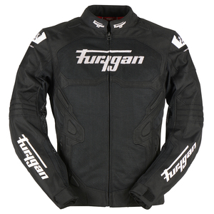 מעיל קיץ פוריגן שחור/ לבן - FURYGAN ATOM VENTED EVO