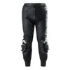 מכנס רכיבה מעור פוריגן שחור / לבן - FURYGAN DRACK LEATHER PATNS
