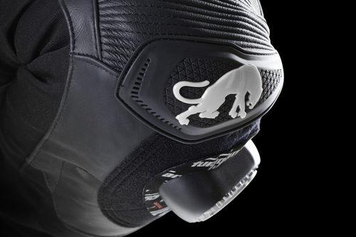 מכנס רכיבה מעור פוריגן שחור / לבן - FURYGAN DRACK LEATHER PATNS