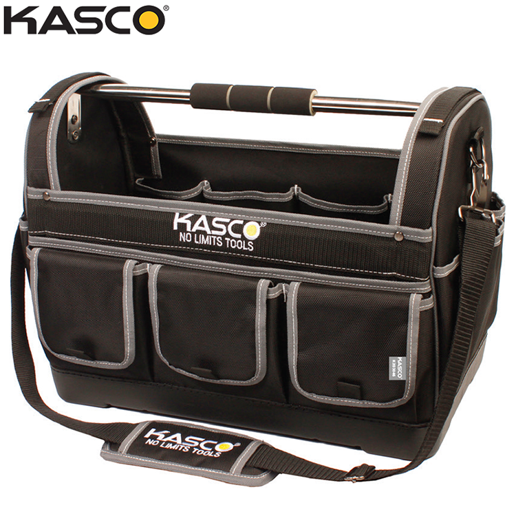 תיק כלים KASCO פתוח עם ידית צינור בסיס קשיח