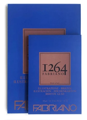 בלוק נייר בריסטול 200 גר' FABRIANO BRISTOL  (מגוון גדלים לבחירה) 