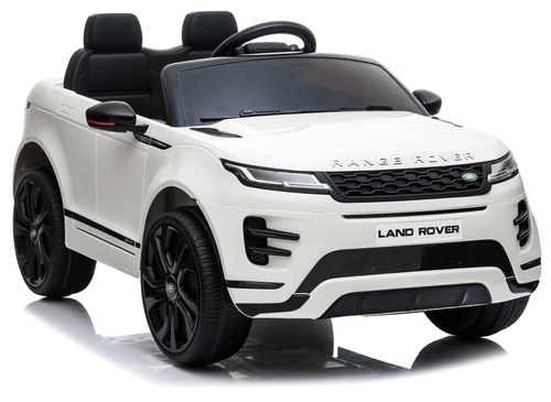 מכונית ממונעת 12V לילדים בדמות ריינג' רובר Range Rover Evoque עם שלט רחוק, אורות ומושב כפול - שחור