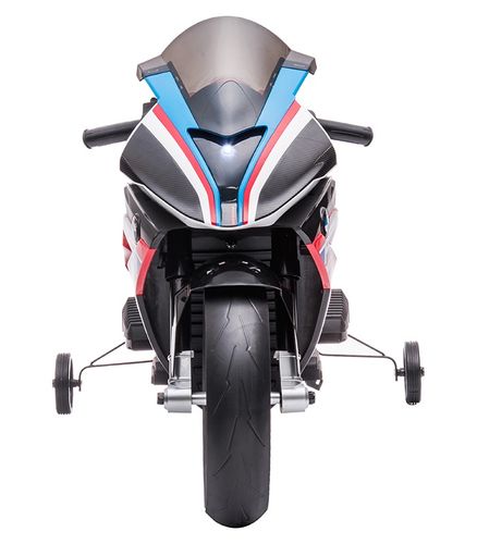 אופנוע ממונע 12V דגם HP4 עם גלגלי עזר ניתנים להסרה - כחול