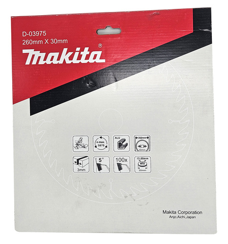 להב TCT למסור פנדל 260X100 אלומיניום MAKITA