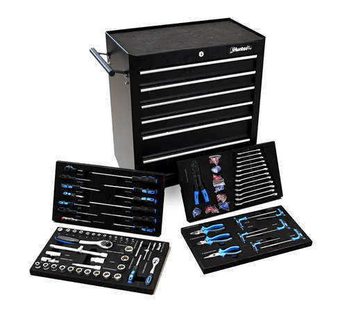 עגלת מוסך מאובזרת 79 חלקים 6 מגירות 537X330X616X