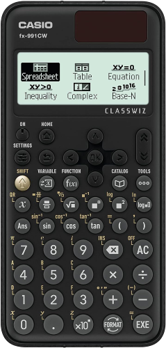 מחשבון מדעי בצבע שחור Casio ClassWiz FX-991CW