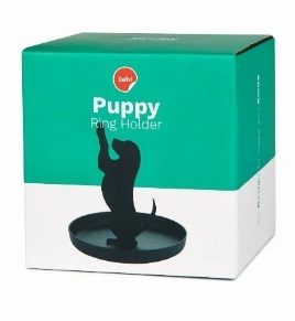 ארגונית מתכת לטבעות ותכשיטים כלבלב Puppy