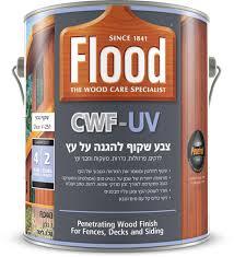 פלוד צבע אמולסיה שקוף להגנה על עץ NATURAL V-251 - קווארט 5 גלון (18 ל') Flood CWF UV