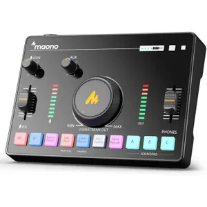 מיקסר לסטרימינג וכרטיס קול MAONO AMC2 NEO