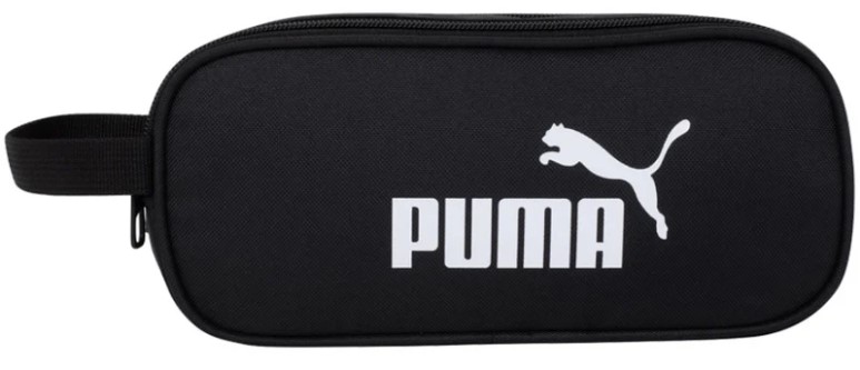 קלמר 2 תאים PUMA שחור עם כיתוב לבן