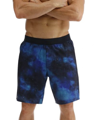 מכנס עם טייץ COSMIC NIGHT SHORTS TEAL/MULTI LINED