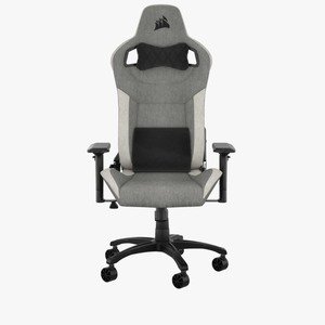 כיסא גיימינג בד CORSAIR T3 RUSH 2023 Fabric Charcoal Grey White