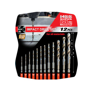 סט מקדחי אימפקט HSS M2 SUPER B.TECH 