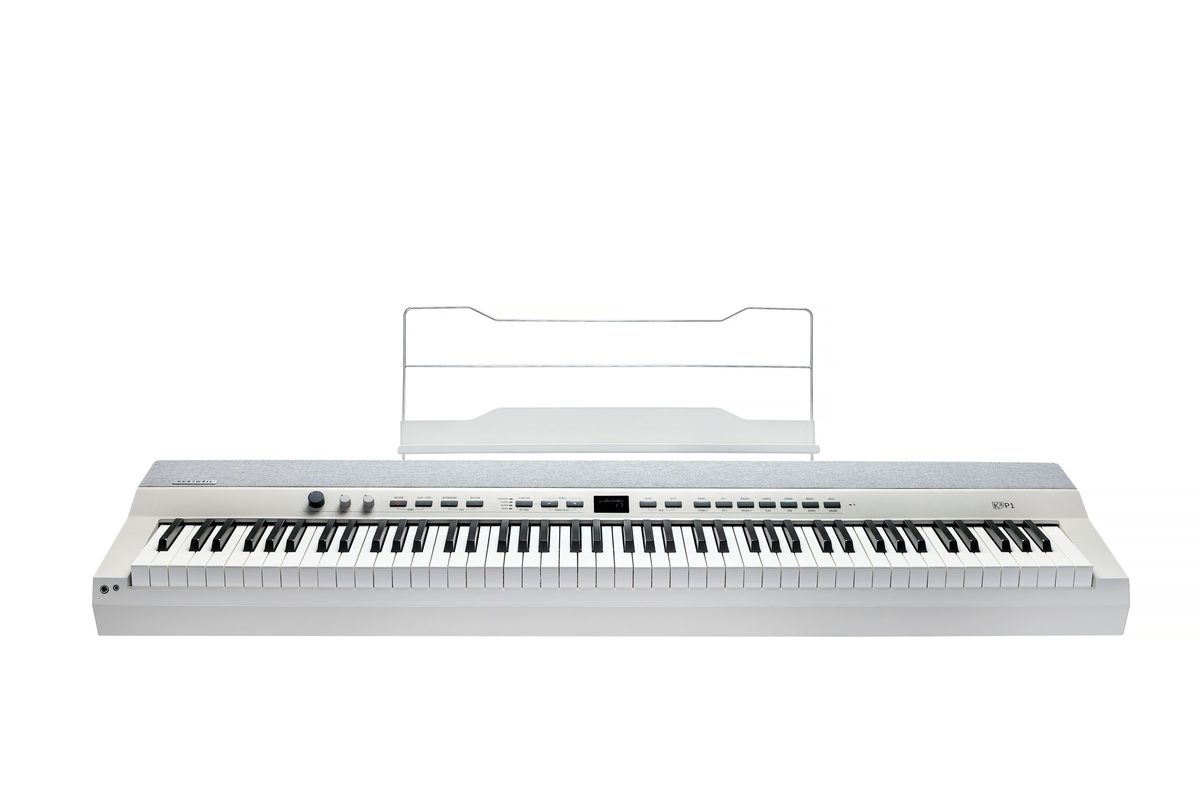 פסנתר חשמלי 88 קלידים נייד לבן KURZWEIL KA P1 WH