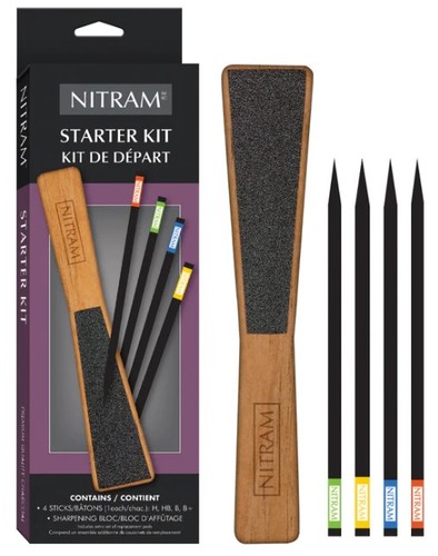 ערכת פחם + משחזת לפחם NITRAM STARTER KIT