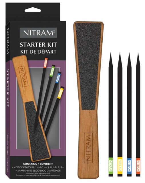 ערכת פחם + משחזת לפחם NITRAM STARTER KIT