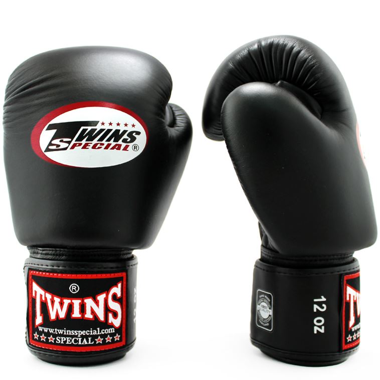 כפפות איגרוף עור, שחור, Twins BGVL3