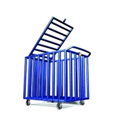 עגלה לנשיאת כדורים מרובעת