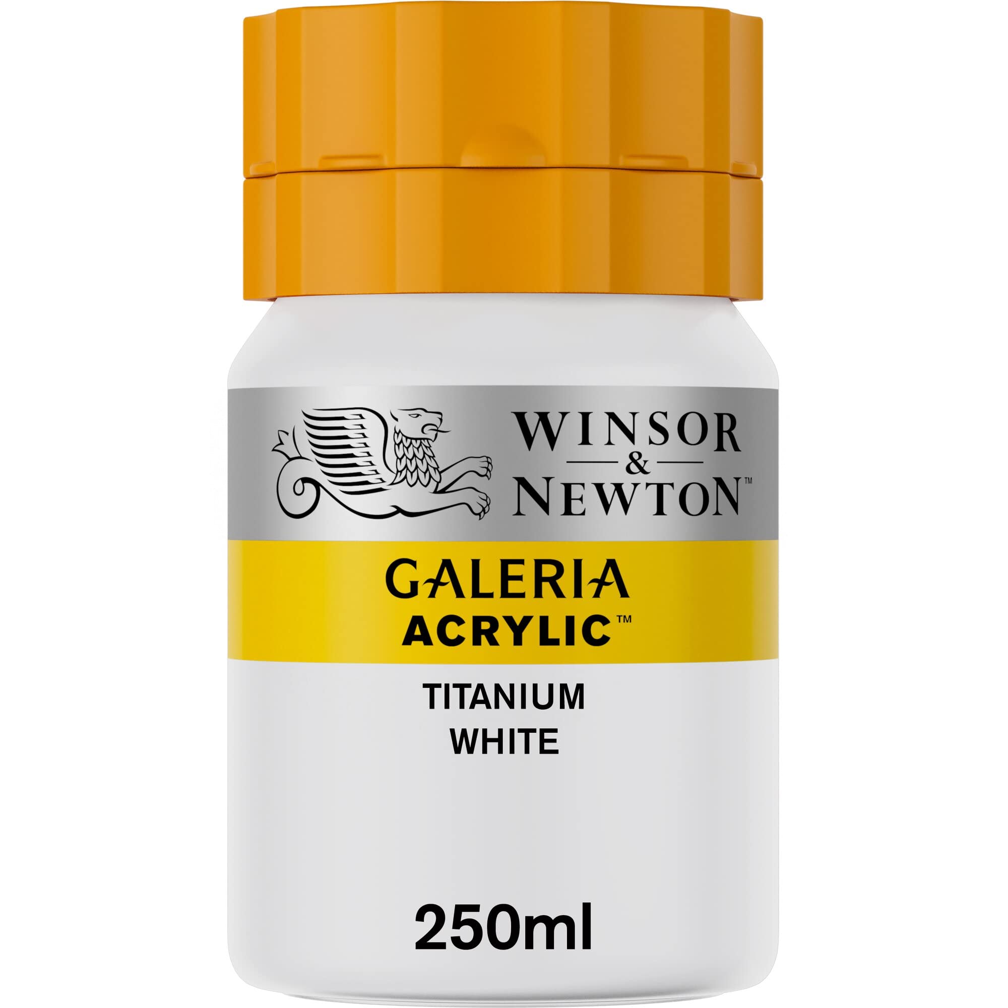 צבע אקריליק לבן GALERIA , גוון TITANIUM WHITE (250 מ"ל)