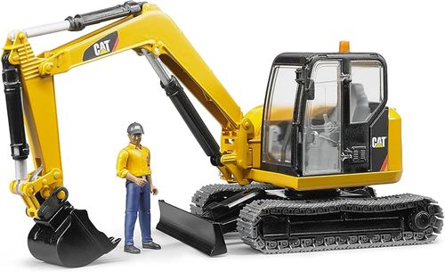מיני מחפר Cat עם דמות עובד