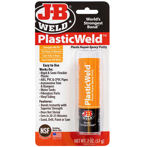 פלסטלינה אפוקסית לפלסטיק  57 גרם JB WELD