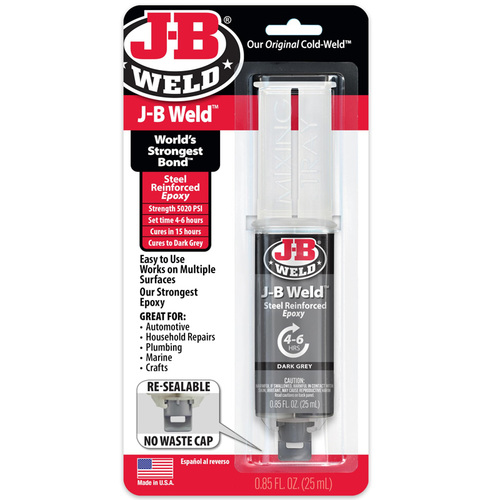 דבק אפוקסי דו רכיבי מחוזק פלדה  JB WELD