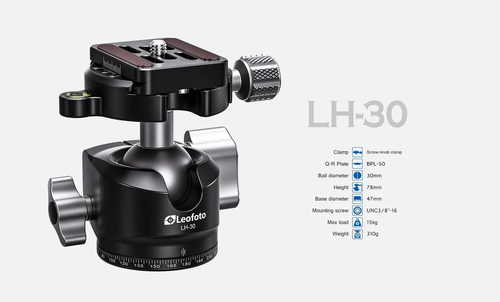 חצובת סיבי פחם כולל ראש כדורי Leofoto Rapid Ranger LSR-284C+LH-30