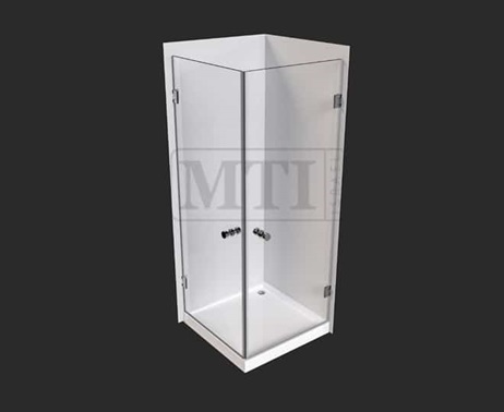 MTI-740 – דגם טל – מקלחון פינתי – שתי דלתות = גוון וסוג זכוכית לציין בהערות