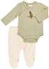 סט בגד גוף ורגלית לתינוק 100% כותנה טריקו NB - נמר