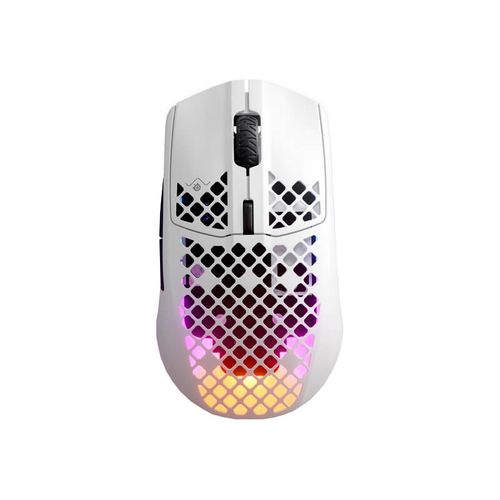 עכבר גיימינג אלחוטי דגם AEROX 3 WIRELESS STEELSERIES בצבע לבן