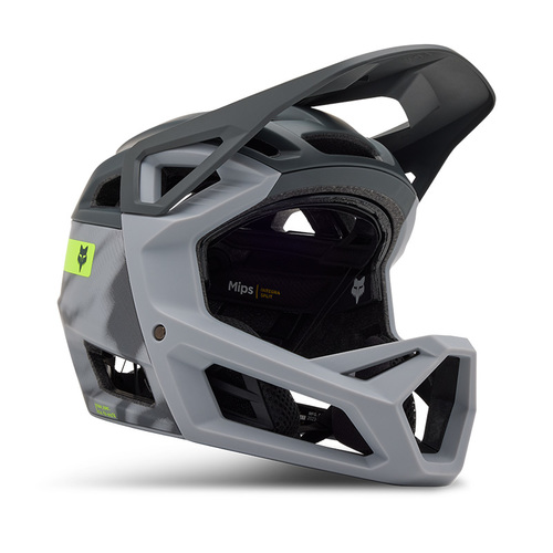 קסדת אנדורו מלאה פוקס אפור / צהוב - FOX PROFRAME RS MIPS HELMET TAUNT V25 