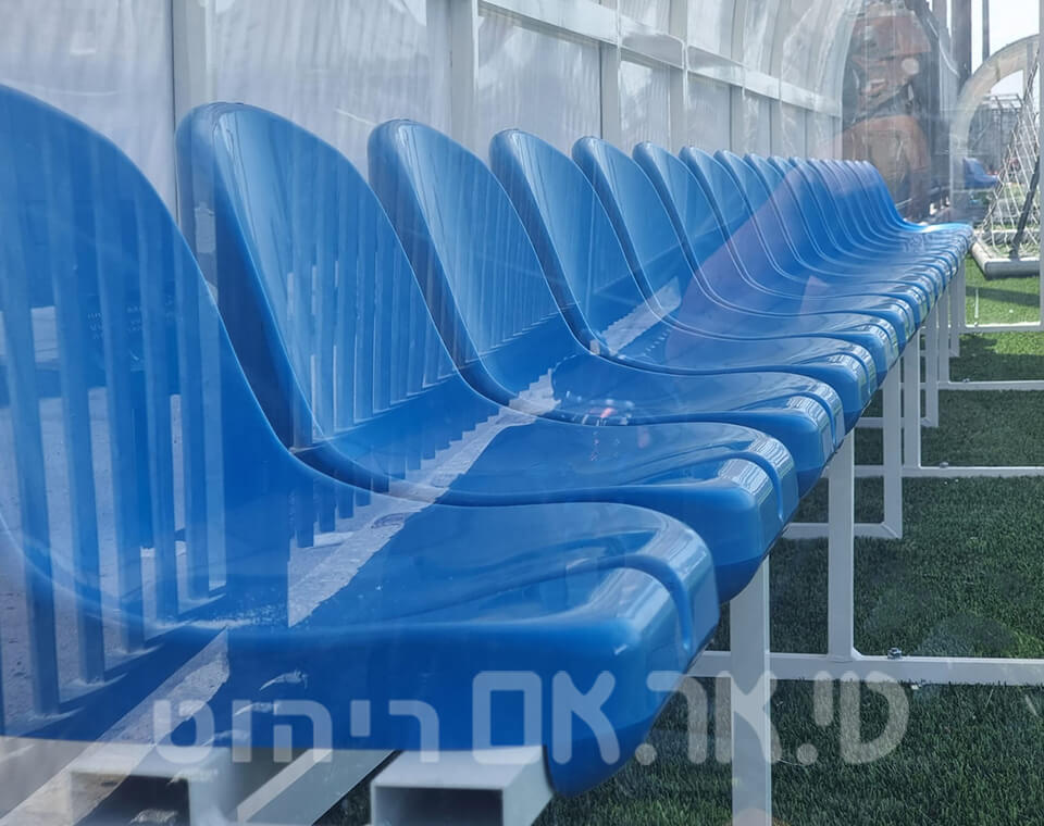 ספסל אלומיניום/ברזל מגולוון 17 מקומות ישיבה