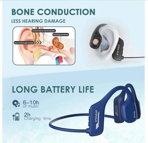 אוזניות הולכה עצם עמידות למים    OPEN-EAR Bone X2 Bone Conduction Headphones