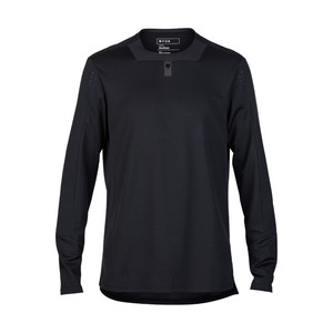 חולצת רכיבה ארוכה פוקס שחור - FOX RACING DEFEND LS JERSEY V25 