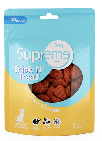 Dog Supreme Trick N' Treat With Fresh Chicken - חטיף לכלבים עם עוף 100 גרם