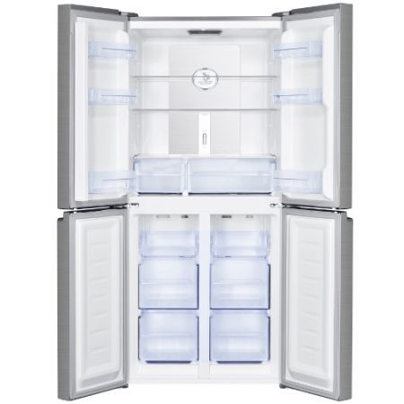 מקרר 4 דלתות 79 ס"מ מבית HAIER האייר דגם HRF-4494FB זכוכית שחורה