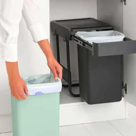 SORT & GO צמד פחי הפרדה נשלפים 15+15 ליטר