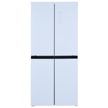 מקרר 4 דלתות 79 ס"מ מבית HAIER האייר דגם HRF-4494FW זכוכית לבנה