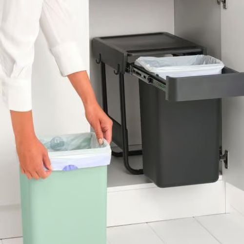 SORT & GO זוג פחי הפרדה נשפלים 30+30 ליטר