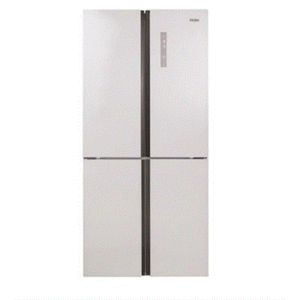 מקרר 4 דלתות 547 ליטר Haier האייר Open Space Inverter HRF-5500FW זכוכית לבנה
