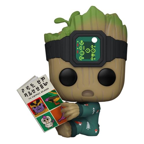 בובת פאנקו פופ מארוול: Marvel I Am Groot: Groot in Onsie with Book Bobblehead - גרוט עם ספר