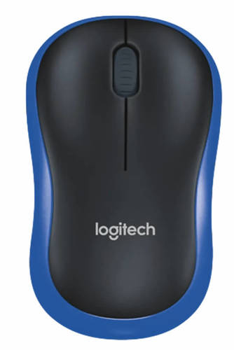 עכבר אלחוטי בצבע כחול\שחור Logitech M185