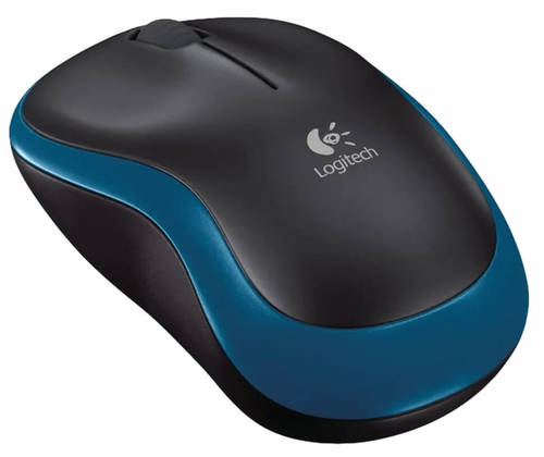 עכבר אלחוטי בצבע כחול\שחור Logitech M185